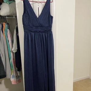 Dark Blue Glitter Formal Dress